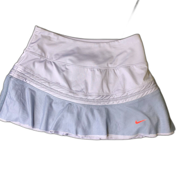 Nike Dri-FIT Tennis Skort Flounce Hem Athletic Golf Workout Pickleball Tennis - Picture 1 of 10